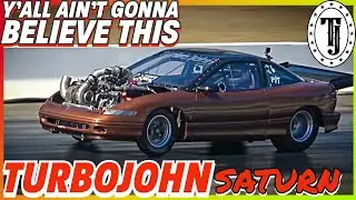 Turbo John Saturn is Flying....... Personal Best 1/8 mile and 1/4 mile...  Boosted SBC