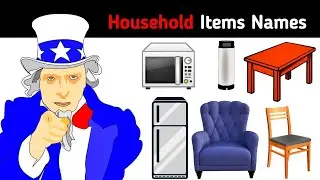 Household Vocabulary | Names Of Household Items | Vocabulary For Kids