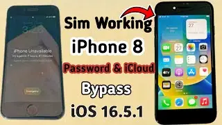 How to iPhone 8 iCloud Unlock || Unavailable Screen | iPhone 8 iCloud bypass with network iOS 16.5.1