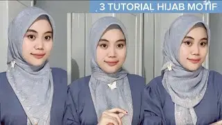 BLUE MOTIF SQUARE HIJAB TUTORIAL || Hijab Motif || By Nurul Muafika
