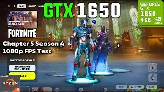 Fortnite Chapter 5 Season 4 GTX 1650 Ryzen 5 3600 FPS Test