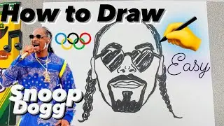 How to Draw Snoop Dogg EASY - for beginners to Try #snoopdogg #draw #mrschuettesart