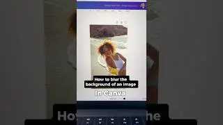 How to blur the background of an image using Canva