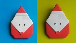 Оригами Дед Мороз на Новый Год // Origami Santa Claus for New Year