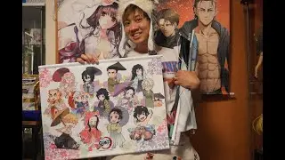 10 Wallscroll Tapestry - Attack on Titan, Sword Art Online, Kimetsu no Yaiba and more!