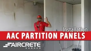 Aircrete AAC Partition Panel Installation