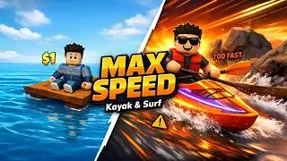 I Hit MAX SPEED in Roblox Kayak & Surf and Couldn’t Control It…