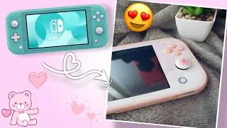 Making My Switch Lite Pink! ♡ StickyBunnyCo Review ♡ Kawaii