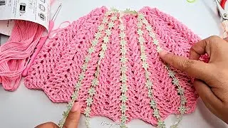 Amazing crochet dress for the Virgin! 🌸✨ Learn how to knit it step by step 🧶