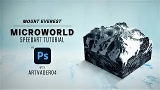 MICROWORLDS EP 1 || DESIGNING MT.EVEREST USING PHOTOSHOP || SPEED ART TUTORIAL.
