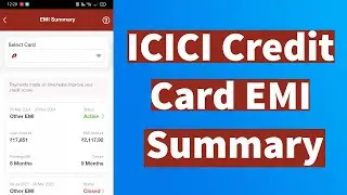 How to Check Remaining EMI in ICICI Credit Card in iMobile app