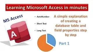 Learn how to create a table in Microsoft Access, step by step from beginners to advanced part 1