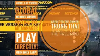 Codm GLOBAL 1.6.35 mod NO NEED VIRTUAL | unlock all skin | unlock operator skin | no ban | safe main