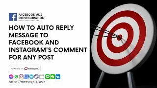 How to auto reply message to Facebook and Instagram's comment for any post