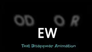 Text Disappear Animation: HTML CSS Tutorial