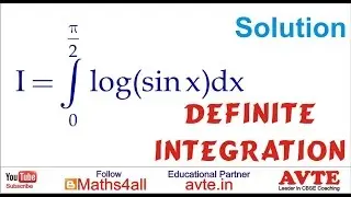 Definite Integration of log (sinx), 0 to pi/2, Class 12 Integration | MIT integration bee | Berkeley