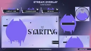 [ Clove Valorant ] FREE STREAM OVERLAY | ANIMATED VERSION AVAILABLE