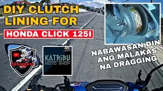 DIY CLUTCH LINING FOR HONDA CLICK 125I| para maiwasan ang malakas na dragging| SHYNRIDERPH