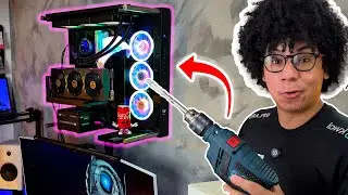 COLOQUEI O MEU PC NA PAREDE! SERÁ QUE VAI CAIR?