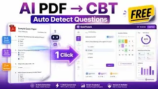 Convert Any PDF into CBT Test in 2 Minutes | AI Quiz Creator (FREE)