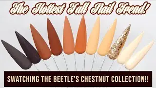 Swatching Beetles Roasted Chestnut Gel Polish Collection!!!