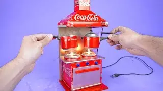 Making a mini BBQ grill out of an energy drink bottle