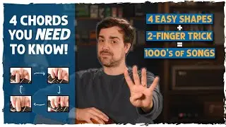 First Guitar Chords You MUST Learn - Easiest Beginner Guitar Chords To Play 1000s of Songs