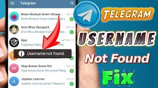 Telegram username not found problem | Username not found telegram | How to fix username not found
