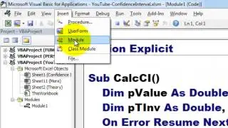 VBA and Formulas to Determine the Margin of Error