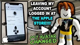 Leaving my Roblox account logged in at the Apple Store!