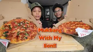 MY SON ANSWERS SUBSCRIBERS QUESTIONS + DOMINOS PIZZA MUKBANG