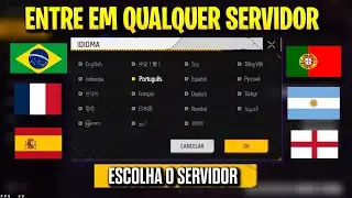 COMO ENTRAR EM OUTRO SERVIDOR NO FREE FIRE. FÁCIL