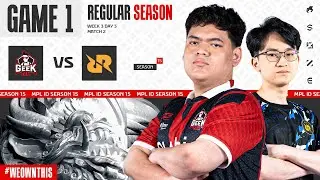 GEEK FAM ID vs RRQ HOSHI | Regular Season Week 3 Day 3 | Game 1 | 