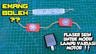 Membuat Lampu variasi Motor nyala Berkedip Keren || flaser sein || Lampu LED #tutorial