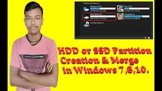 How to create partition in windows 10 | HDD or SSD Partition