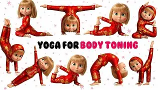 🌈 Mishka Body Toning for Kids | Fun Kids Yoga, Balance & Flexibility Adventure