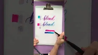 Brush Pen Lettering Blending Tutorial With Tombow Brush Pens 
