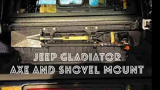 Jeep Gladiator Axe and Shovel Mount | Rago Bed Rail Mount