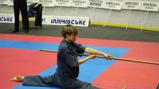 Кобудо. Каратэ- до. Бо- оружие. Олимпиада в Киеве. Моё выступление. Арина Синебрюхова.Barbie_ArishaS