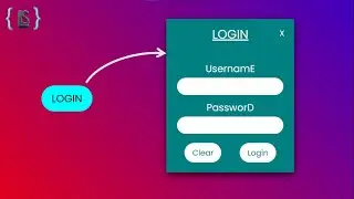 Popup Login Form with Animation || Web Designing