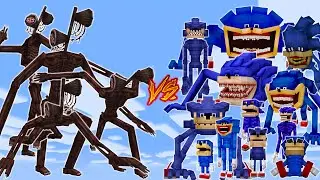 SIREN HEAD vs SHIN SONIC | MINECRAFT PE BATTLE