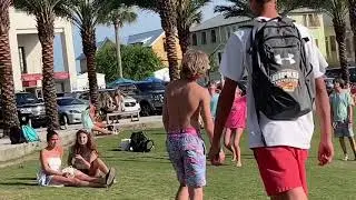 Sitting on top of each other next to strangers PRANK!!