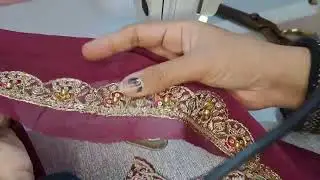 chunni ko heavy bnane ka aasan trika # खूबसूरत  'दुपट्टा बनाये आसानी से #nishastitchandstyle