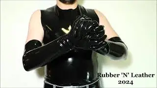 ASMR | Long Black Latex Gloves