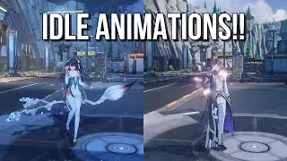 Zhezhi & Xiangli Yao All Idle Animations Showcase in HD!!! Wuthering Waves 1.2