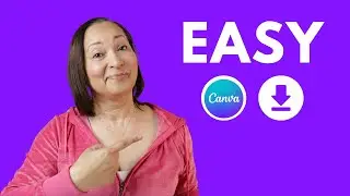 How to SAVE Files in the CANVA App 2024 - EASY Tutorial!