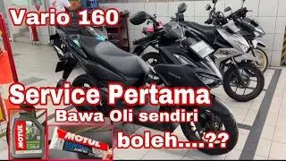 Vario Service Pertama Bawa Oli Mesin dan Oli Gardan sendiri