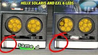 Helix Solaris and EXL 6 LEDs Auxiliary Light Comparison