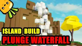 Roblox Island | Building Ideas | How to build a plunge waterfall
