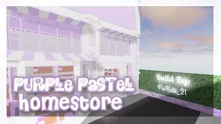 Roblox Studio || Purple Pastel Homestore || SpeedBuild